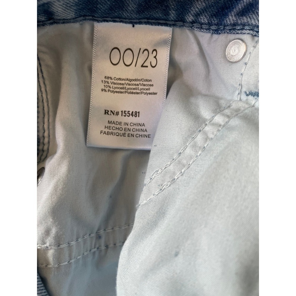 Vintage Y2K Blue Bow Embroidered Wide Leg Denim Jeans - Picture 5 of 7